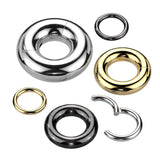 Titanium Heavy Large Gauge Hinged Segment Ring Cartilage