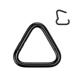 Titanium Hinged Segment Hoop Ring Triangle For Nose Septum Cartilage