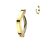 Unique! Titanium Hinged Hoop Clicker Eyebrow Ring 16G