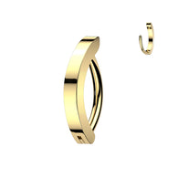 Unique! Titanium Hinged Hoop Clicker Eyebrow Ring 16G