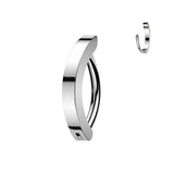 Unique! Titanium Hinged Hoop Clicker Eyebrow Ring 16G