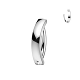 Implant Titanium Hinged Hoop Convex Belly Button Ring