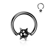 Spiked Ball Captive Rings Ear Cartilage Nose Septum Ring
