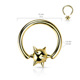 Spiked Ball Captive Rings Ear Cartilage Nose Septum Ring