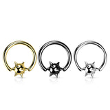 Spiked Ball Captive Rings Ear Cartilage Nose Septum Ring