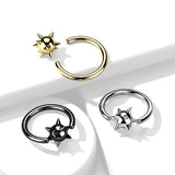 Spiked Ball Captive Rings Ear Cartilage Nose Septum Ring