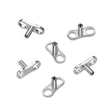 Implant Titanium Internally Threaded 2 Hole Center Dermal Anchor