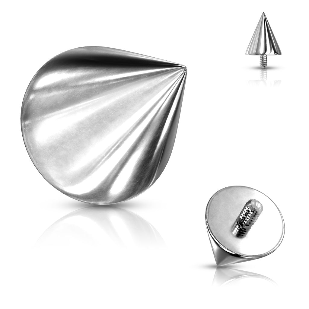 10 Pc Internally Threaded Spike End Dermal Top Labret 16G ...