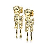 Pair Halloween Skeleton Dangle Earrings