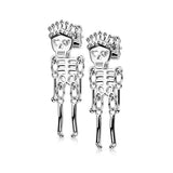 Pair Halloween Skeleton Dangle Earrings