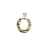 Pair Huggie Hinged Hoop Earrings Hammered Facets Ear Cartilage Tragus