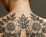 Titanium Wide Face Bezel Set CZ 2 Hole Dermal Anchor