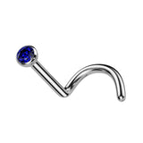 Implant Titanium Press Fit CZ Nose Screw Ring 18GA