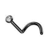 Implant Titanium Press Fit CZ Nose Screw Ring 18GA