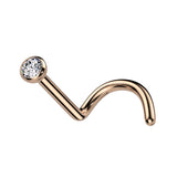 Implant Titanium Press Fit CZ Nose Screw Ring 18GA