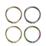 Implant Titanium Plain Seamless Hoop Rings