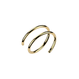 Titanium Double Spiral Nose Hoop