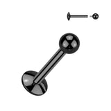Titanium Basic Ball Internally Threaded Labret Studs Tragus Cartilage