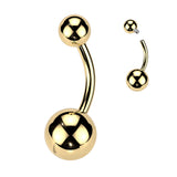 Titanium Internally Threaded Basic Ball Belly Button Ring