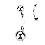 Implant Titanium Internally Threaded Basic Ball Belly Button Ring