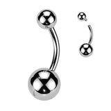 Titanium Internally Threaded Basic Ball Belly Button Ring
