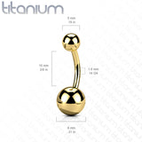 Implant TitaniumInternally Threaded Basic Belly Button Rings