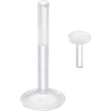 Bio Flex Clear Push In Top Labret Cartilage Tragus Daith Piercing Retainers 16G