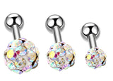 Ferido Ball Top Surgical Steel Cartilage Tragus Helix Barbell Studs