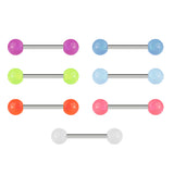 20 Pc Assorted Glow In The Dark Balls Barbell Tongue Rings
