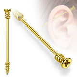 Screw Industrial Barbell 316L Surgical Steel