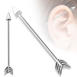 Arrow 316L Surgical Steel Industrial Barbell