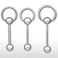 Slave Ring Top 316L Surgical Steel Barbell Tongue Ring