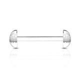 All Acrylic Half Ball Flexible Tongue Barbell Tongue Retainers