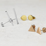 Pair of Plain Long Bar 316L Surgical Steel Stud Earring