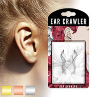 Pair of Plain Wire Wave Ear Crawler Ear Climber Earrings