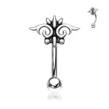 Tribal Top 316L Surgical Steel Curve Barbells Eyebrow Ring Rook Snug Piercing