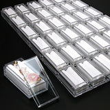 1 Pc 1"x 2" Velvet Insert Clear Acrylic Gem Box for Belly Nose Earring Eyebrow