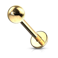 Basic Gold Plated Lip Monroe Ear Cartilage Studs 16G 14G