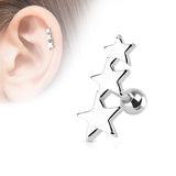 Three Stars Ear Cartilage Tragus Helix Barbell Studs