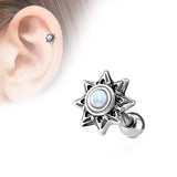 Opal Tribal Sun Ear Cartilage Daith Helix Tragus Barbell