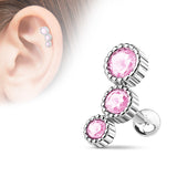 CZ Ear Cartilage Daith Helix Tragus Barbell