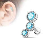 CZ Ear Cartilage Daith Helix Tragus Barbell