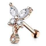 Butterfly Tear Drop Ear Cartilage Helix Daith Tragus Studs Earrings