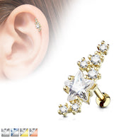 Multi Stars Ear Cartilage Helix Daith Tragus Studs Earrings