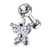 Butterfly Dangle Ear Cartilage Helix Daith Tragus Studs Earrings