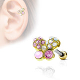 Butterfly Top CZ Ear Cartilage Daith Helix Tragus Barbell Stud