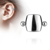 Plain Shield Ear Cartilage Helix Cuff Barbells