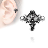 Elephant Ear Cartilage Helix Cuff Surgical Steel Barbells