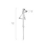 Triangle With Bar on Chain Dangle 316L Surgical Steel Tragus Cartilage Barbell