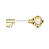 Pair of Opal Glitter Heart Filigree Vintage Nipple Barbell Rings